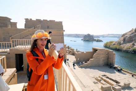 Spanish actress Victoria Abril visits Aswan, Egypt - 11 Feb 2020