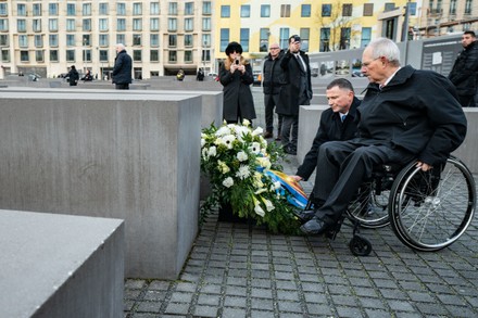 Speaker of the Israeli Knesset Yuli Edelstein visits Memorial to the Murdered Jews in Berlin, Germany - 12 Feb 2020