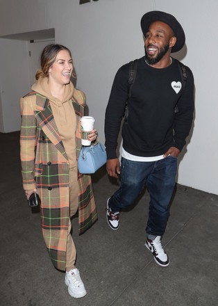 Allison Holker and Stephen Boss at Los Angeles International Airport, USA - 12 Feb 2020