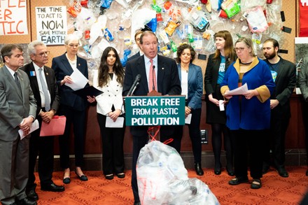 'Break Free From Plastic Pollution Act of 2020' press conference, Washington DC, USA - 11 Feb 2020