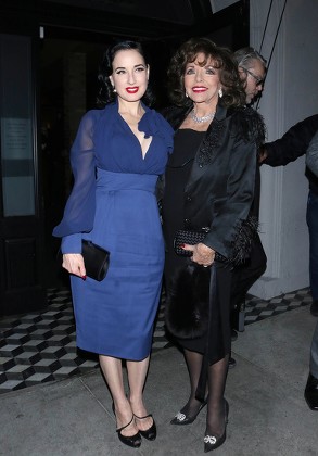 Dita Von Teese Joan Collins Craigs Editorial Stock Photo - Stock Image