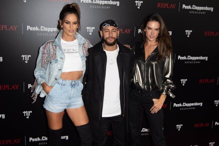 Izabel Goulart Neymar Jr Alessandra Ambrosio Redaktionelles Stockfoto