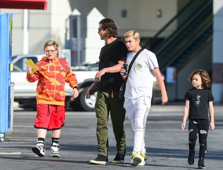 Gavin Rossdale and family out and about, Los Angeles, USA - 14 Feb 2020