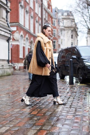 Street style, Fall Winter 2020, London Fashion Week, UK - 15 Feb 2020