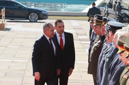 Russian Defense Minister Sergei Shoigu visit to Serbia - 17 Feb 2020