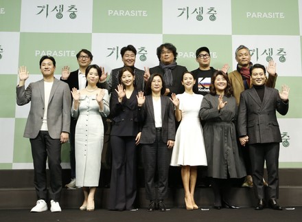 Parasite press conference in Seoul, Korea - 19 Feb 2020