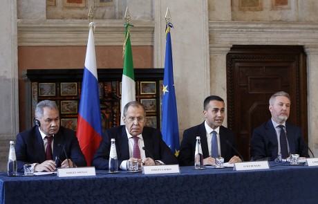 Russian Foreign Minister Sergei Lavrov visit to Italy - 18 Feb 2020