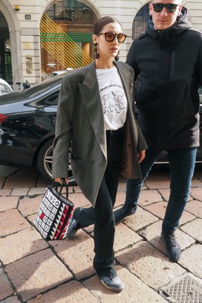 Bella Hadid out and about, Milan Fashion Week, Italy - 21 Feb 2020