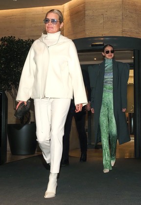 Yolanda Hadid and Gigi Hadid out and about, Milan Fashion Week, Italy - 21 Feb 2020