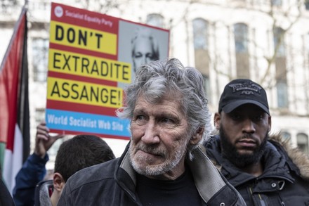 Don't Extradite Assange protest, London, UK - 22 Feb 2020