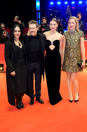 Giada Colagrande, Willem Dafoe, Christina Chiriac Ferrara and Dounia Sichov arrive for the premiere of 'Siberia' during the 70th annual Berlin International Film Festival (Berlinale), in Berlin, Germany, 24 February 2020. The movie is presented in the Official Competition at the Berlinale that runs from 20 February to 01 March 2020.