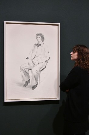 'David Hockney: Drawing from Life' Exhibition, National Portrait Gallery, London, UK - 25 Feb 2020