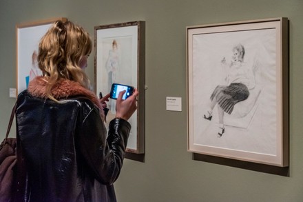 'David Hockney: Drawing from Life' exhibition, London, UK - 25 Feb 2020
