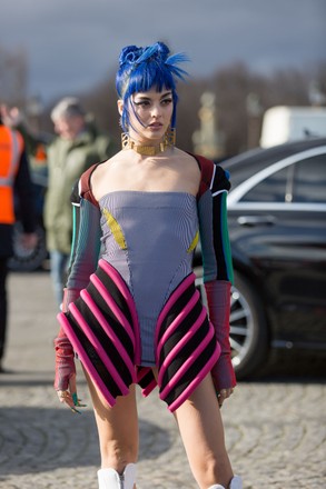 Street Style, Fall Winter 2020, Paris Fashion Week, France - 25 Feb 2020