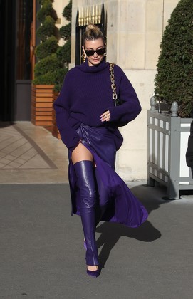 Hailey Bieber out and about, Paris Fashion Week, France - 26 Feb 2020
