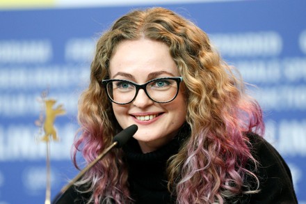 Russian Actress Olga Shkabarnya Attends Press Editorial Stock Photo