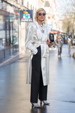 Street Style, Fall Winter 2020, Paris Fashion Week, France - 26 Feb 2020