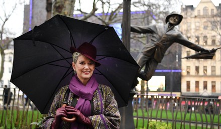 Leicester Square marks century of cinema with unveiling of statues, Cobham, United Kingdom - 27 Feb 2020