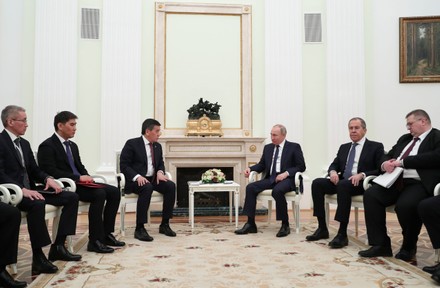 Russian President Putin meets his Kyrgyz counterpart Sooronbay Jeenbekov in Moscow, Russian Federation - 27 Feb 2020