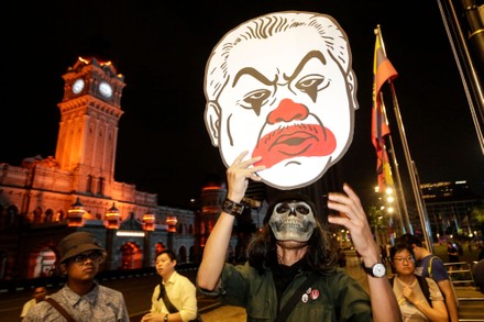Protest against newly eleted Malaysian  Prime Minister Muhyiddin Yassin, Kuala Lumpur, Malaysia - 29 Feb 2020