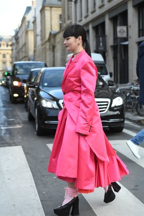Street Style, Fall Winter 2020, Paris Fashion Week, France - 29 Feb 2020