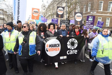 March 4 Women protest, London, UK - 08 Mar 2020