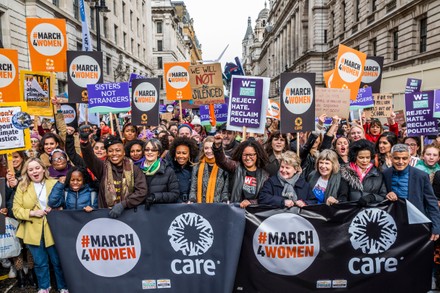 March 4 Women protest, London, UK - 08 Mar 2020