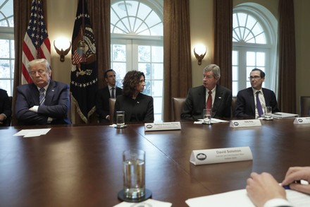 President Donald Trump meets with bankers in Washington, Usa - 11 Mar 2020