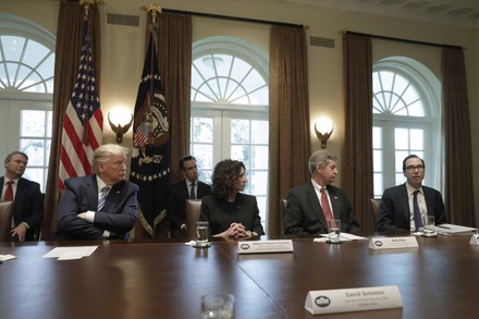 President Donald Trump meets with bankers in Washington, Usa - 11 Mar 2020