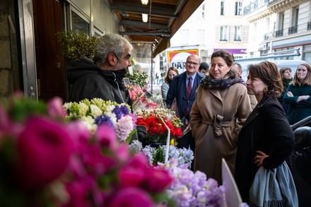 Paris mayoral candidate Buzyn visits 9th district during electoral campaign, France - 12 Mar 2020