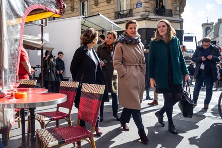 Paris mayoral candidate Buzyn visits 9th district during electoral campaign, France - 12 Mar 2020