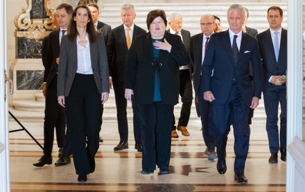 Oath of the new Belgian government, Brussels, Belgium - 17 Mar 2020