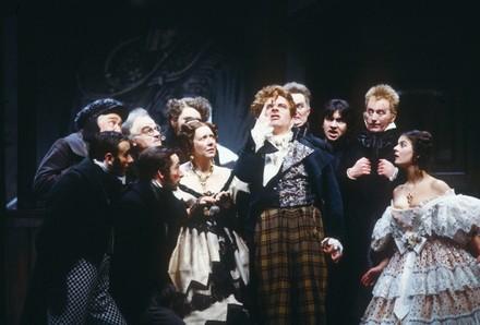 'The Government Inspector' play, National Theatre, London, UK -1985