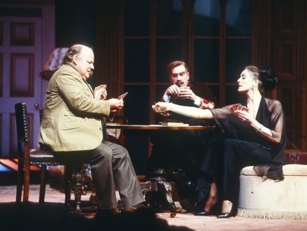 'The Real Inspector Hound' Play performed at the National Theatre, London, UK - 1985