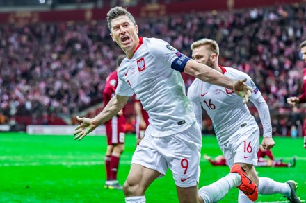 Poland v Latvia, Euro 2020 Qualifiying Round Group D, Football, Warsaw, Poland - 24 Mar 2019