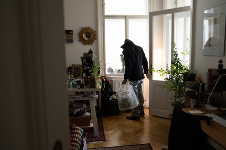 Life in a shared flat in times of pandemic coronavirus, Vienna, Austria - 21 Mar 2020
