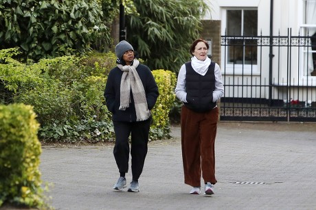Exclusive - Fiona Shaw out and about, London, UK - 01 Apr 2020