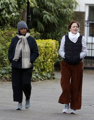 Exclusive - Fiona Shaw out and about, London, UK - 01 Apr 2020