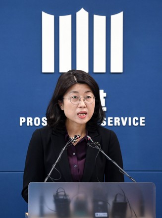 Man indicted for sexual exploitation, press conference at the Seoul High Prosecutors Office, Korea - 13 Apr 2020