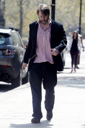 David Mitchell out and about, London, UK - 16 Apr 2020