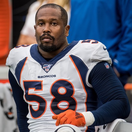 Von Miller Denver Broncos editorial stock image. Image of linebacker -  155846399