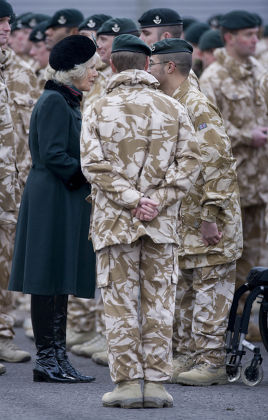 Camilla, Duchess of Cornwall presents Afghanistan campaign medals to soldiers from the 4th Battalion The Rifles, Salisbury, Wiltshire, Britain - 14 Dec 2009