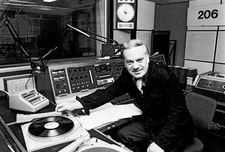 Reginald Bosanquet photoshoot, LBCRadio, London, UK - 10 Dec 1979