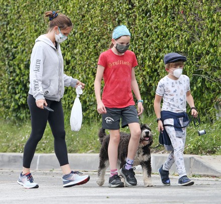 Jennifer Garner Her Children Seraphina Affleck Editorial Stock Photo