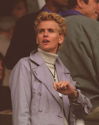 Richard Krajicek's Girlfriend Daphne Deckers In The Audience At Wimbledon Tennis Championships June 1997