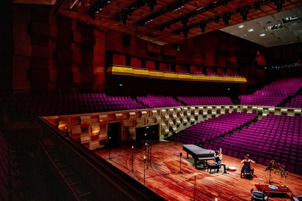 Farid Sheek and Maya Fridman concert in empty hall, Rotterdam, Netherlands - 07 May 2020