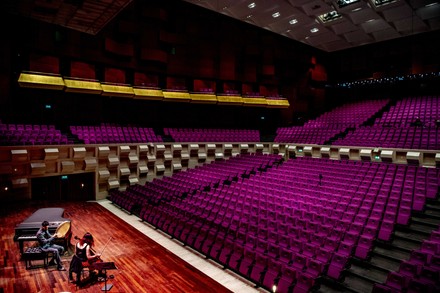 Farid Sheek and Maya Fridman concert in empty hall, Rotterdam, Netherlands - 07 May 2020