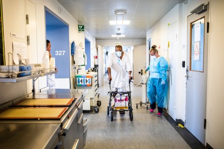 Inside the COVID-19 unit at hospital in Copenhagen, Denmark - 07 May 2020