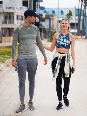 James Maslow and Caitlin Spears out and about, Los Angeles, USA - 12 May 2020