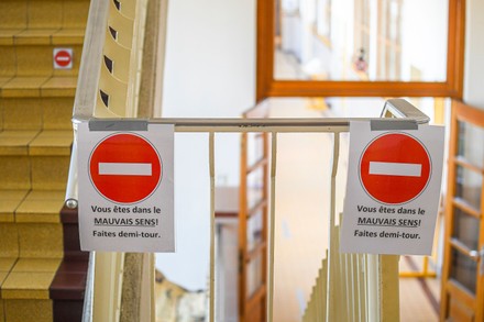 Illustration Picture Shows No Entry Signs Editorial Stock Photo - Stock ...